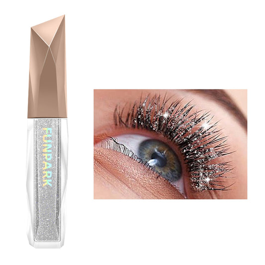 Kyannkara glitter mascara front packaging showing glitter finish and product benefits