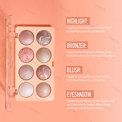 KYDA applied on cheekbone to highlight and add natural radiance