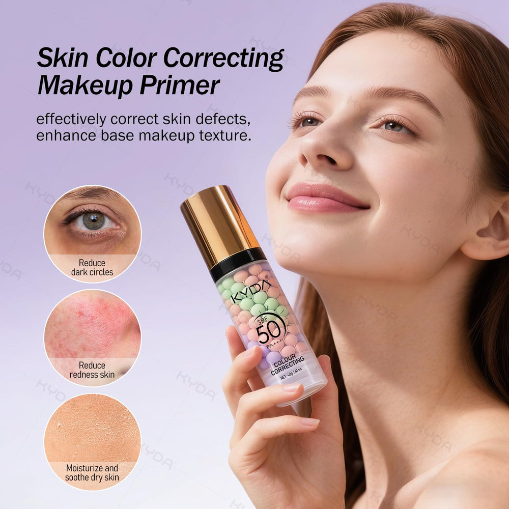 KYDA before and after correction illustrating balanced skin tone improvement