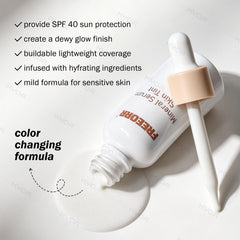 KYDA before and after on mature skin, demonstrates natural coverage