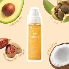 KYDA bottle on sunlit surface showcasing glow and summer use
