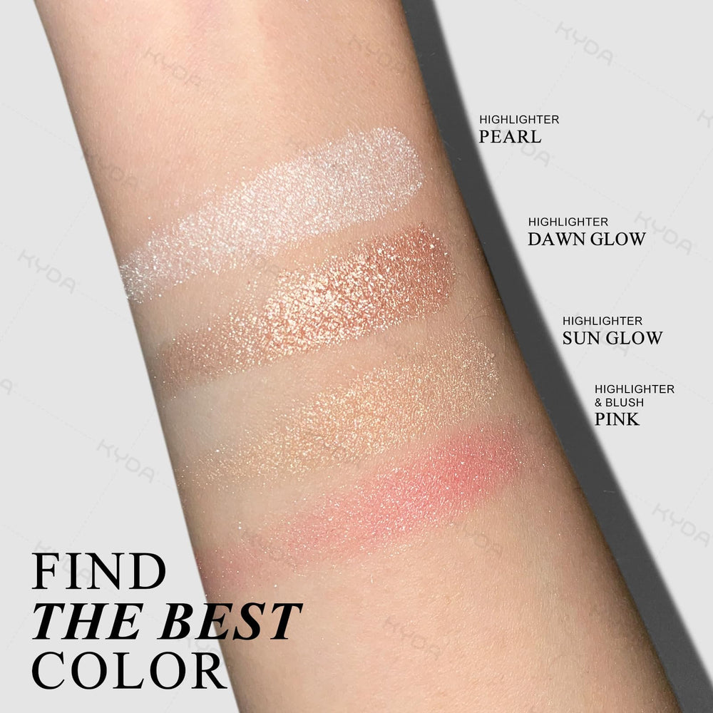 KYDA included brush inside palette, convenient application on the go
