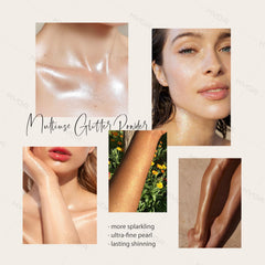 KYDA wrist application showing on‑skin shimmer and easy blending benefit