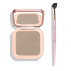 KYDA palette open front view showing taupe shades and compact convenience