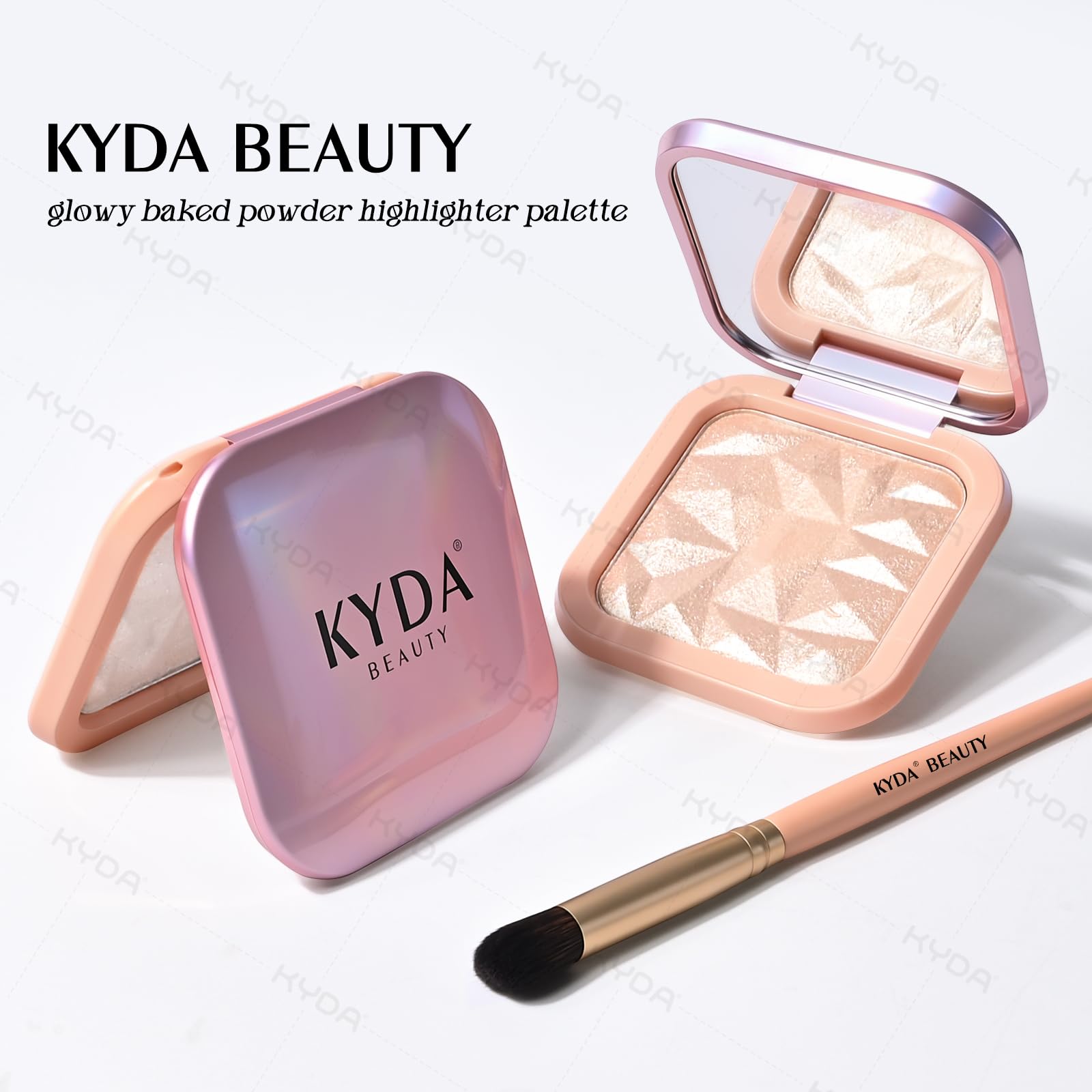 KYDA rose gold shimmer macro showing pearl reflect and radiant sparkle benefit