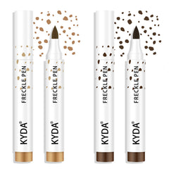 KYDA freckle pen dual pack front view showing both brown tones and product labels for natural look