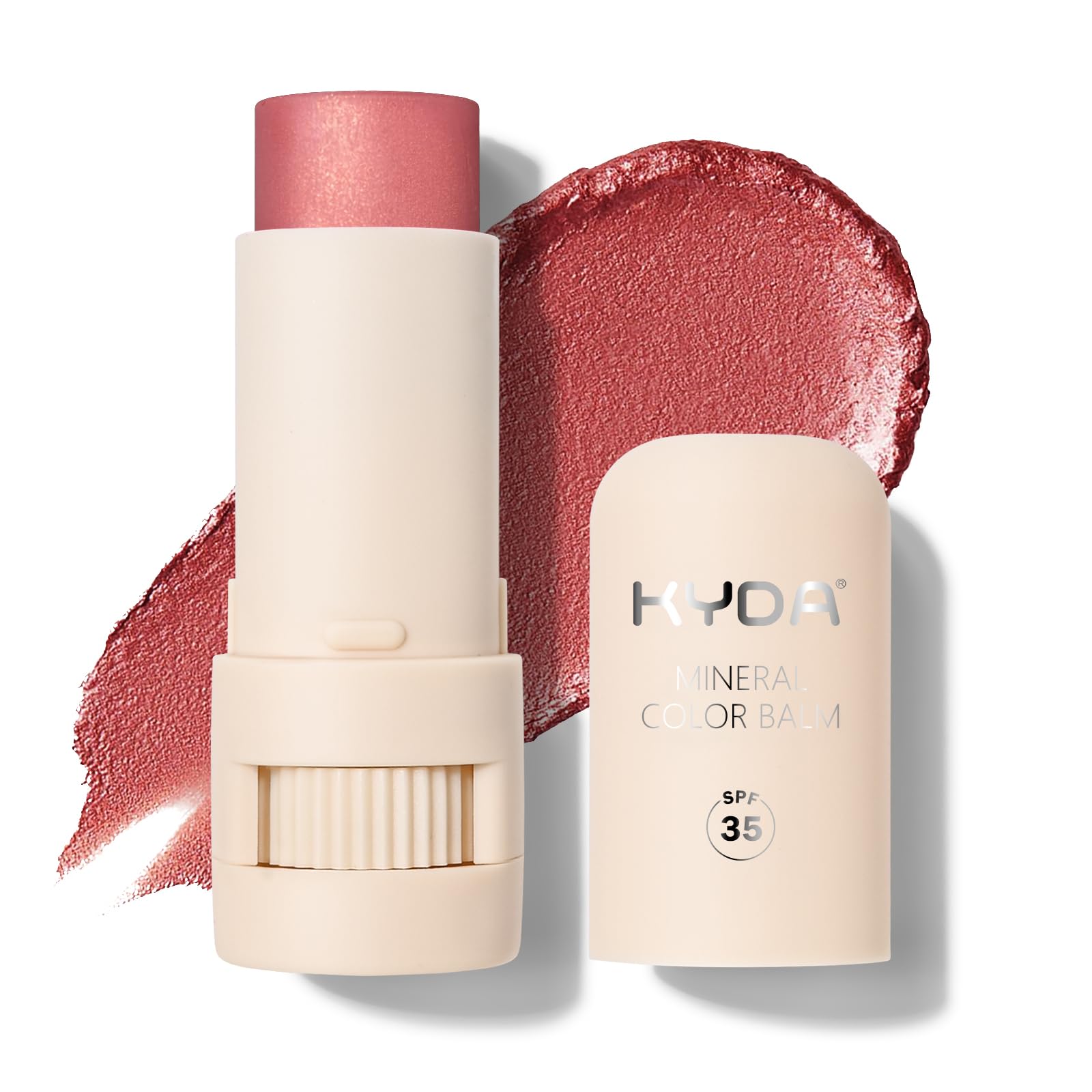 KYDA front packaging of shade LOVELY showing compact tube and label benefit