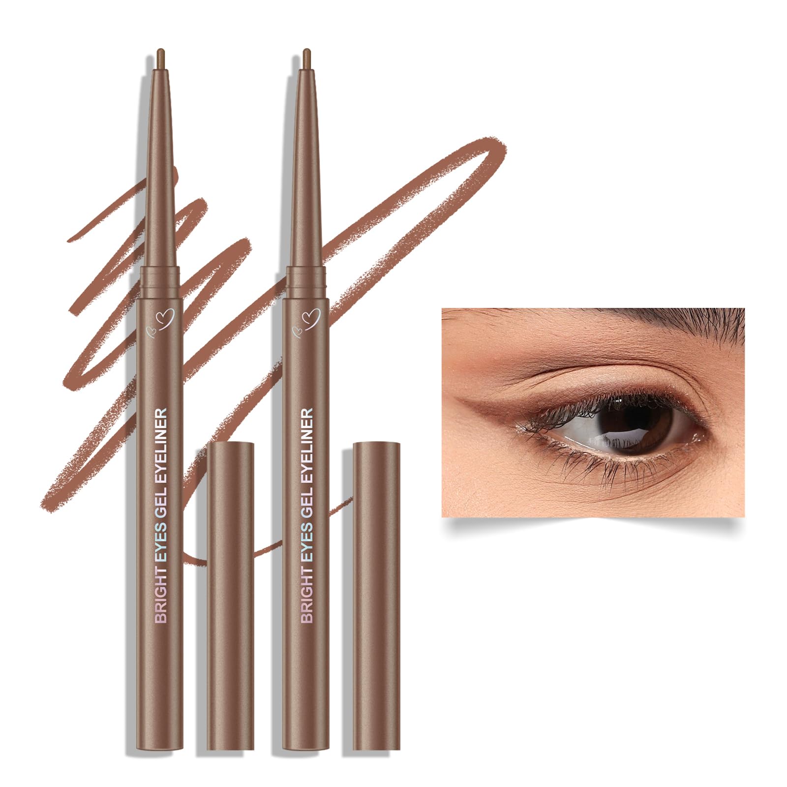 KYDA front packaging showing two light brown retractable pencils and benefits