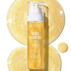 KYDA front packaging shows travel-size bottle and SPF benefit