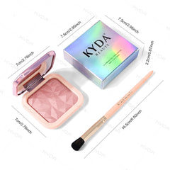 KYDA palette inside makeup bag for everyday touch-ups and portability