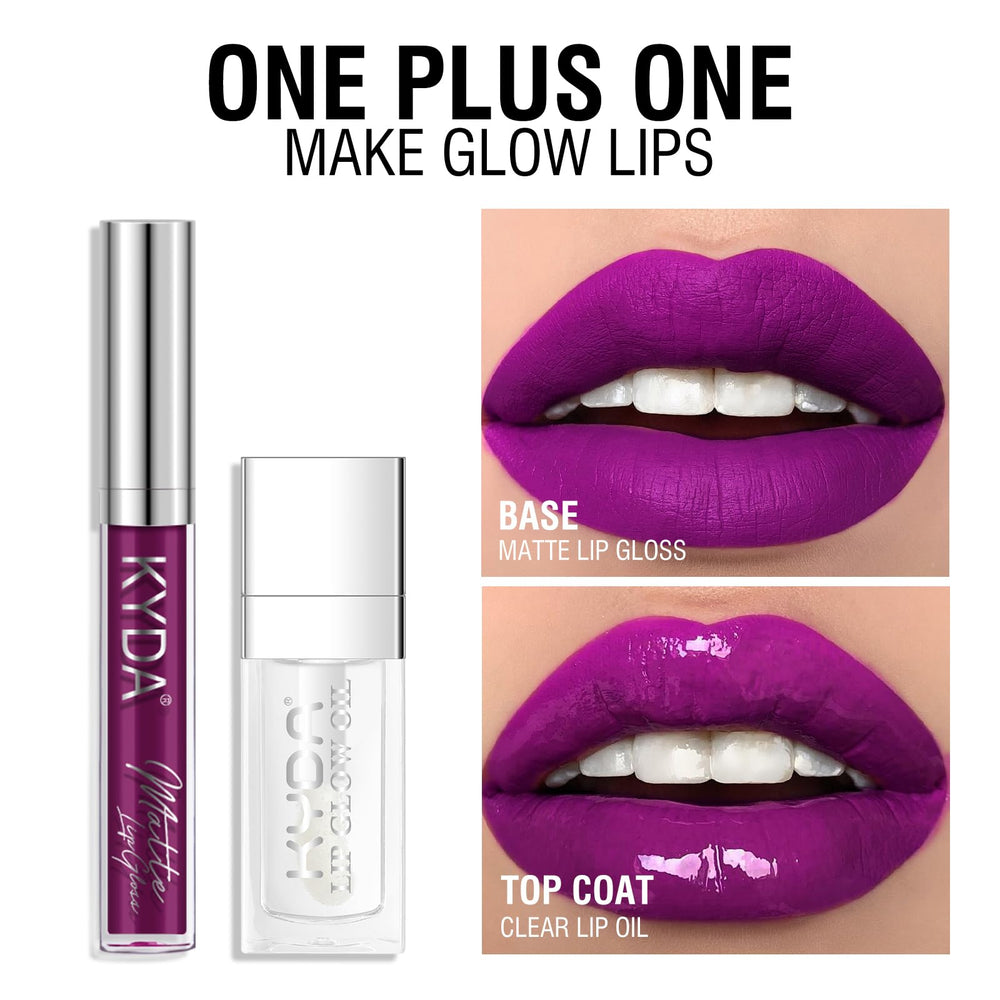 KYDA on model wearing daytime neutral matte look showing flattering finish benefit