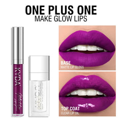 KYDA on model wearing daytime neutral matte look showing flattering finish benefit