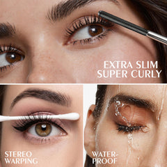 KYDA brush texture shot revealing 0.5mm filaments for defined lash length