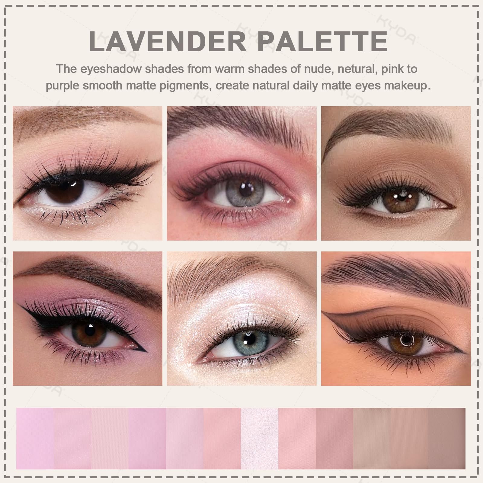 KYDA open palette on dressing table illustrating wearable daily shades