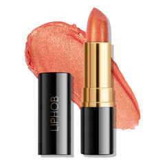 KYDA front packaging showing coral orange metallic lipstick and brand logo for shelf appeal