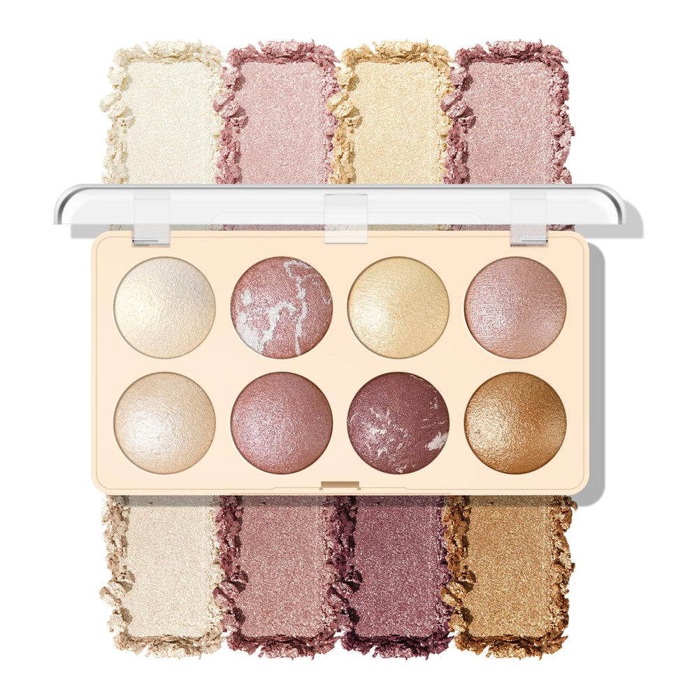 KYDA palette front packaging showing rose gold compact and logo, great for travel