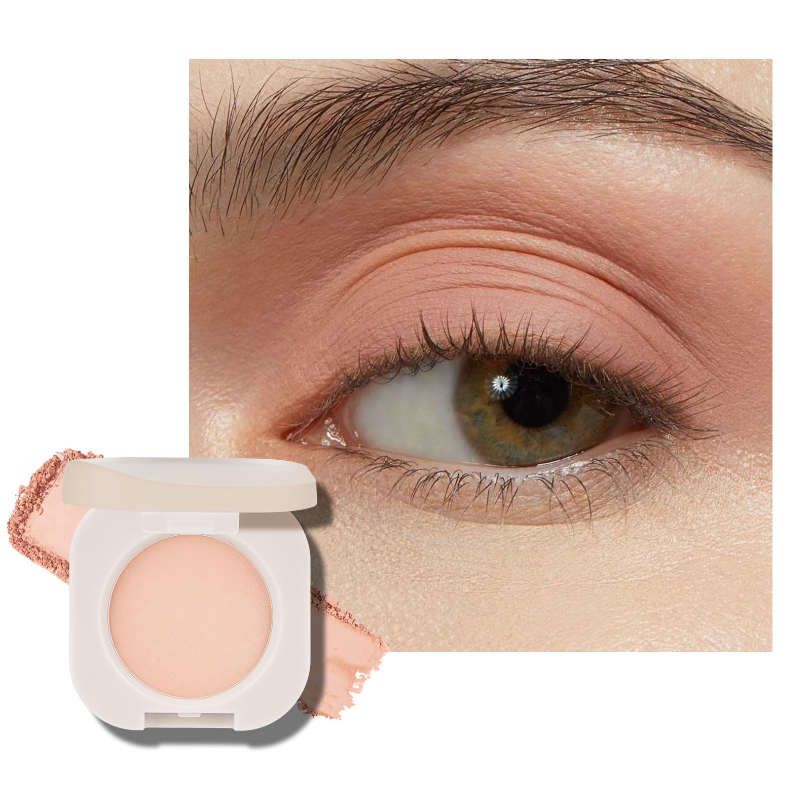 KYDA front view single peach matte pan showcasing compact size and shade