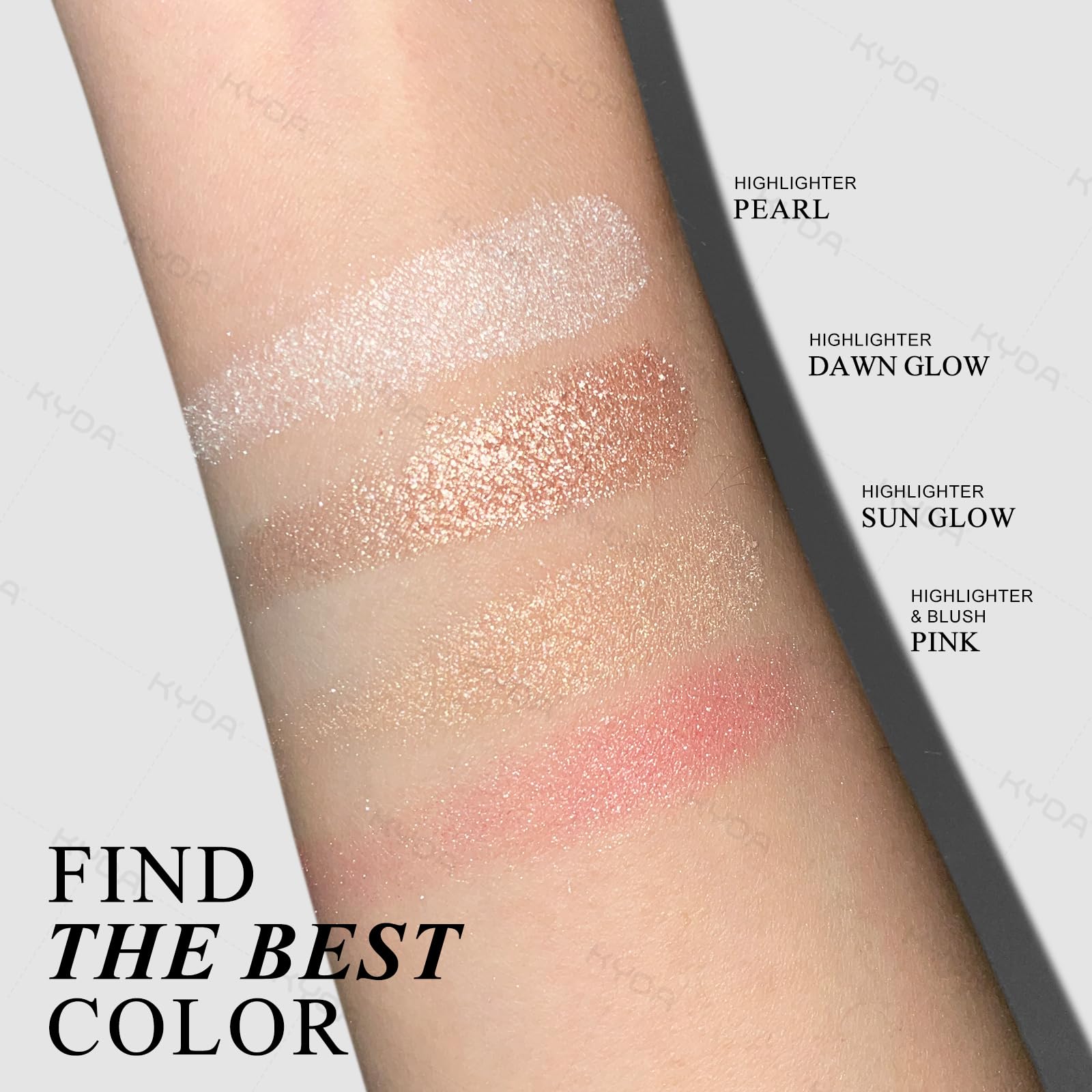 KYDA soft brush included with palette for precise application benefit