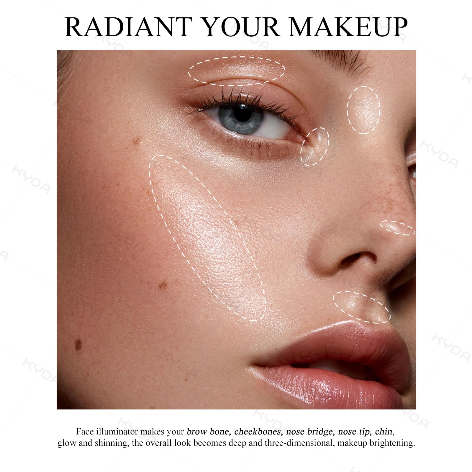 KYDA palette inside makeup bag for travel-friendly convenience benefit