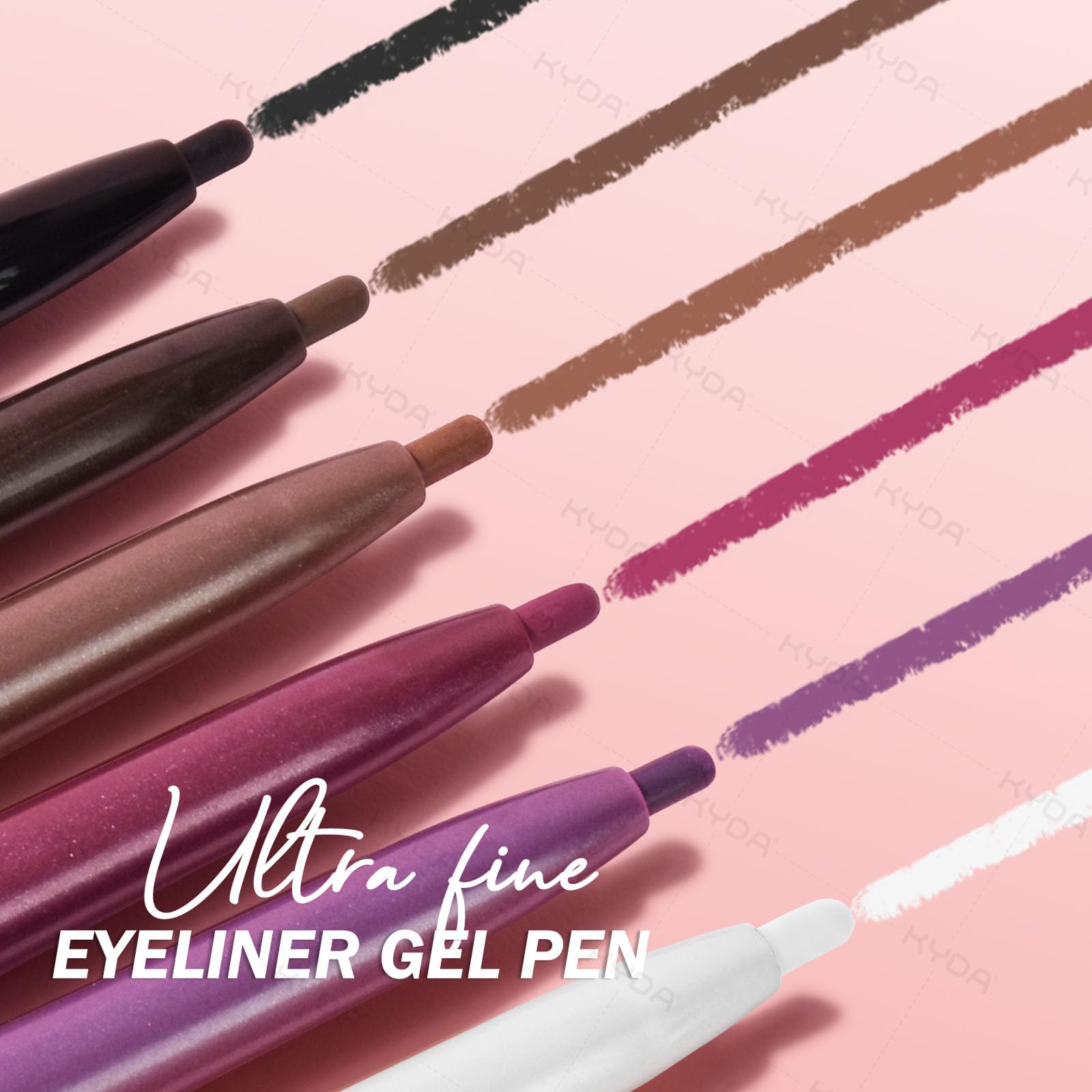 KYDA sharp pencil tip close-up, creamy fine-line precision benefit