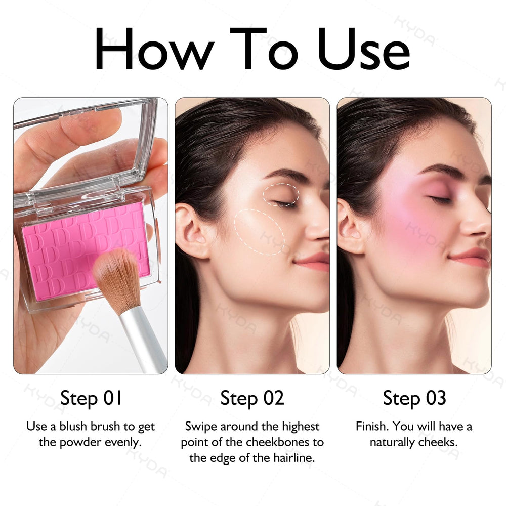 KYDA open compact showing powder detail and clean presentation