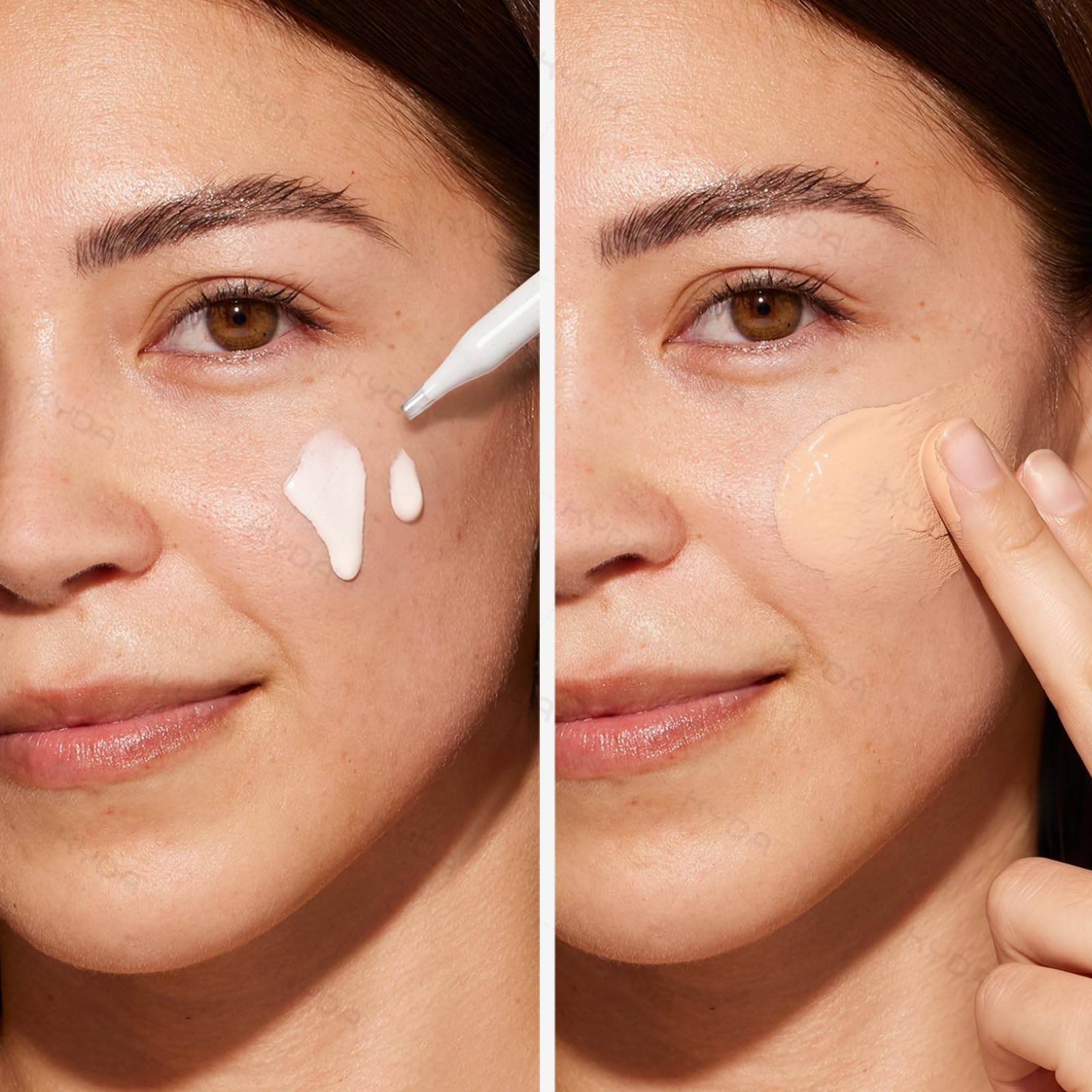 KYDA pump dispensing serum texture, shows easy one-hand use