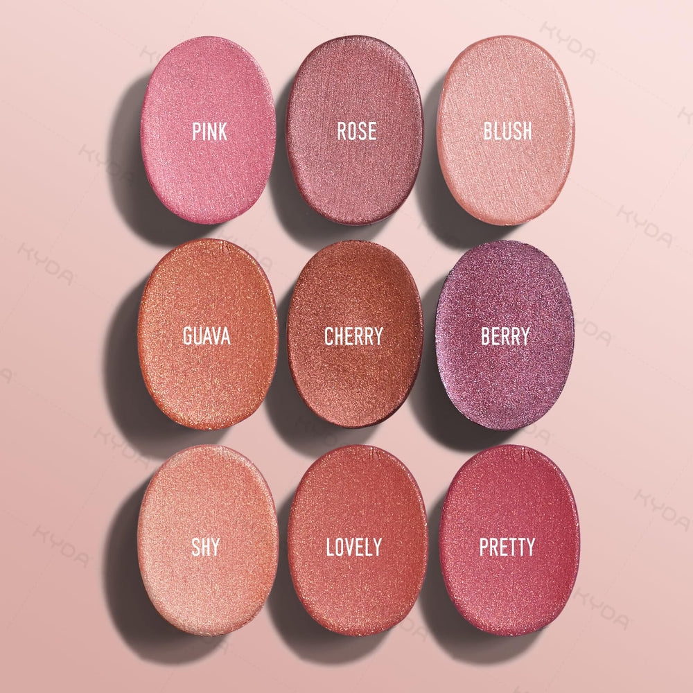 KYDA Rose applied on lips displaying glossy color and comfortable wear