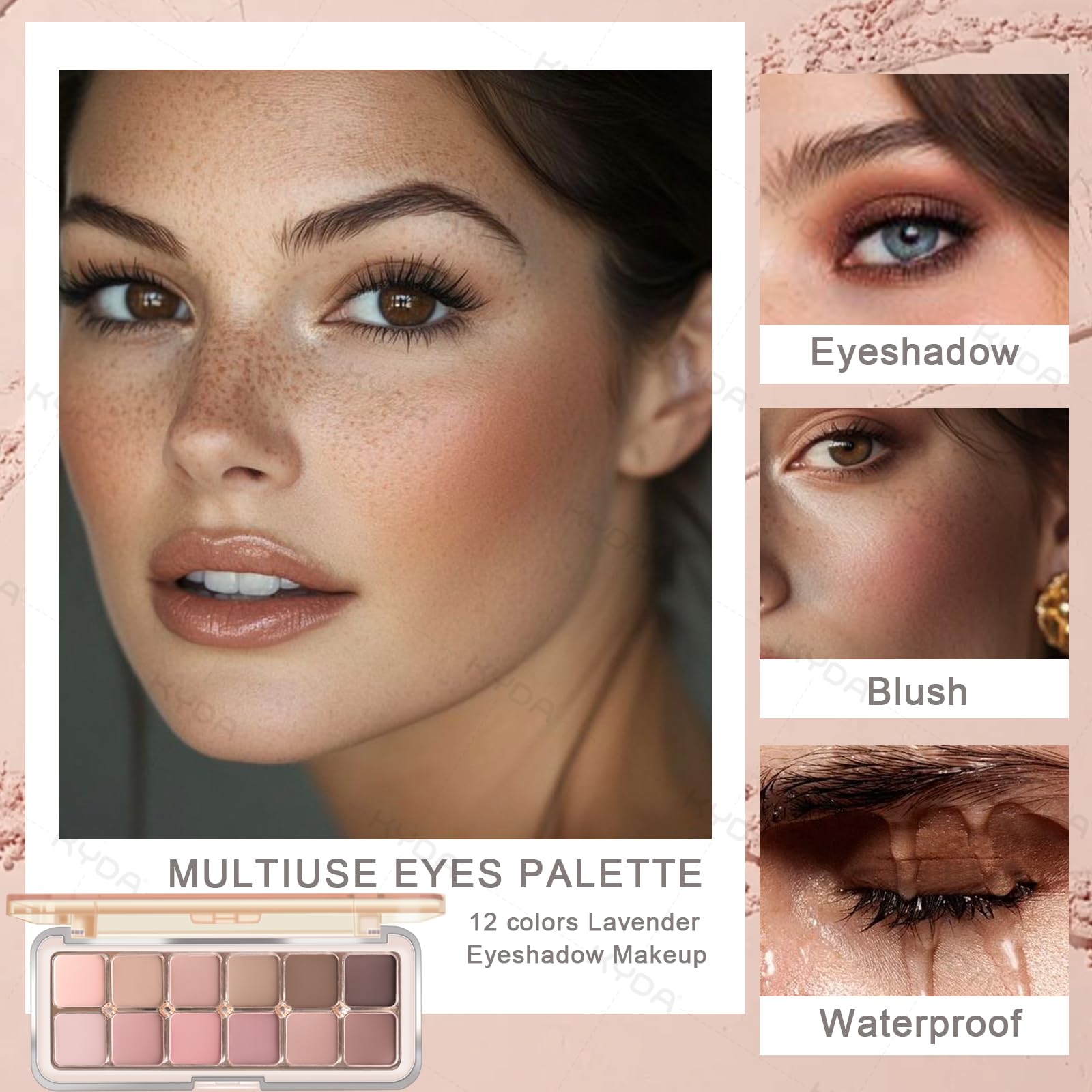 KYDA shimmer highlight detail showing pearl finish that adds luminous depth