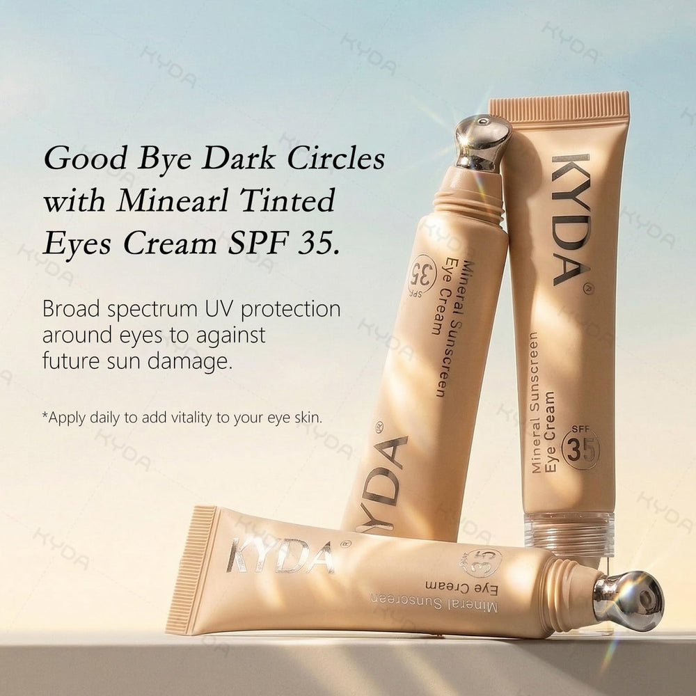 KYDA before and after under-eye revealing corrected dark circles
