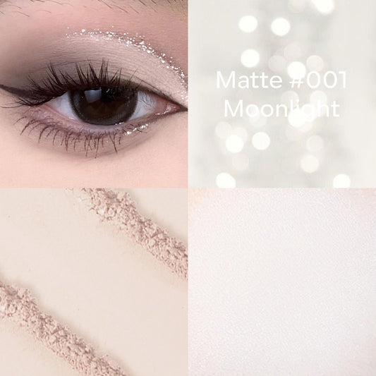 KYDA off-white vanilla pan close-up highlighting fine matte texture benefit