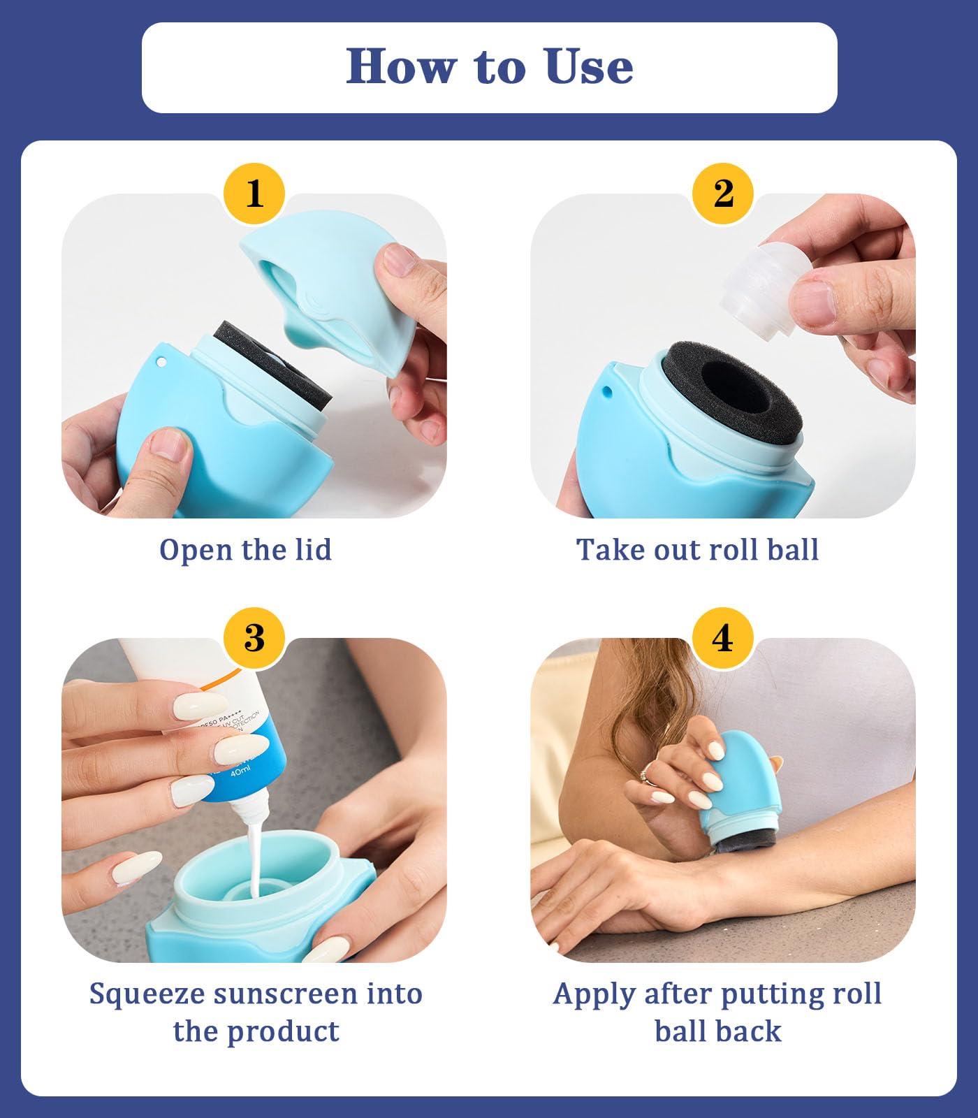 KYHDIYA applicator in use on child arm, simplifies parent application