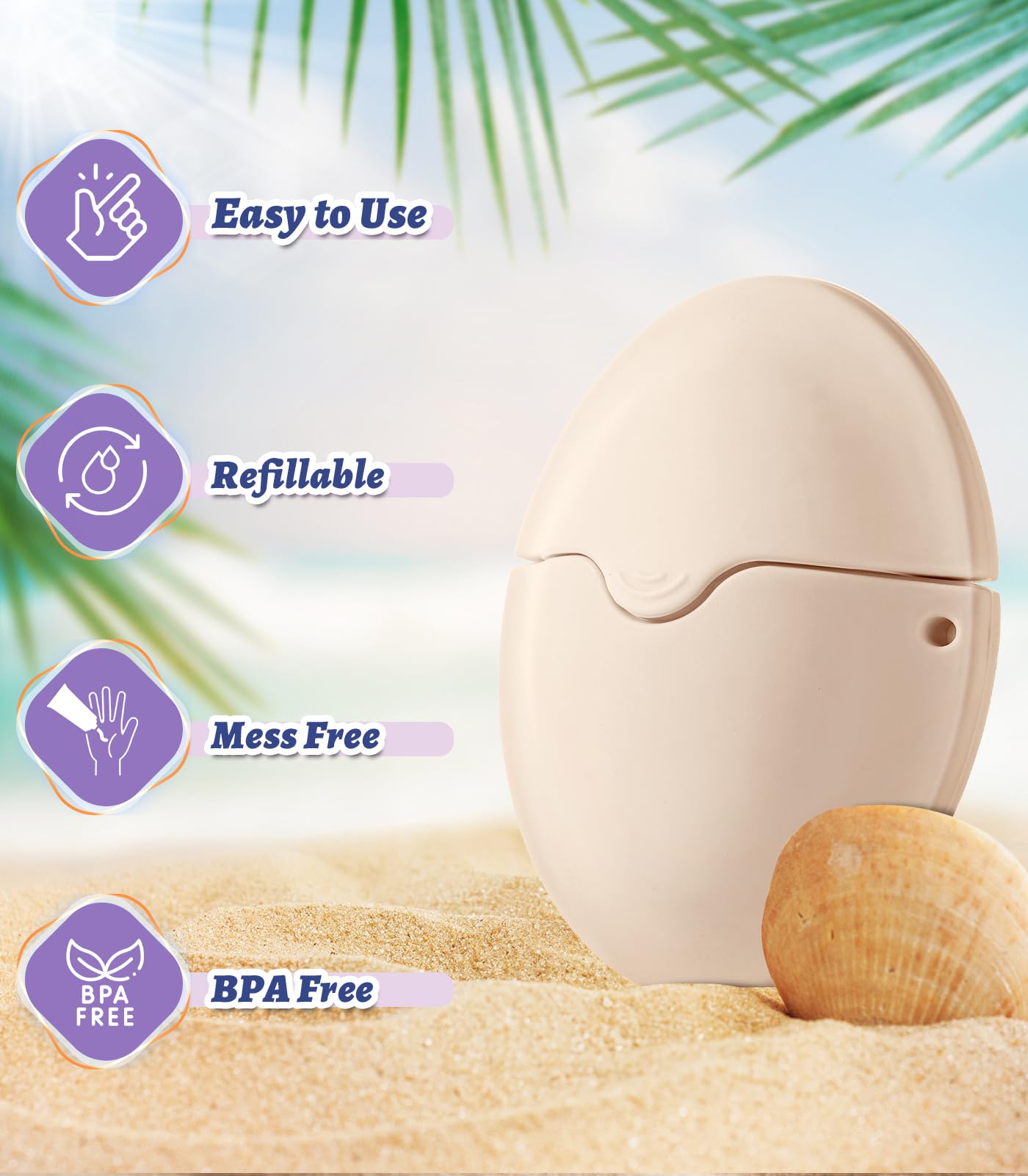 KYHDIYA sponge head close-up showing soft texture for smooth sunscreen blending