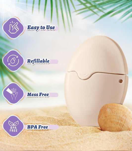 KYHDIYA sponge head close-up showing soft texture for smooth sunscreen blending
