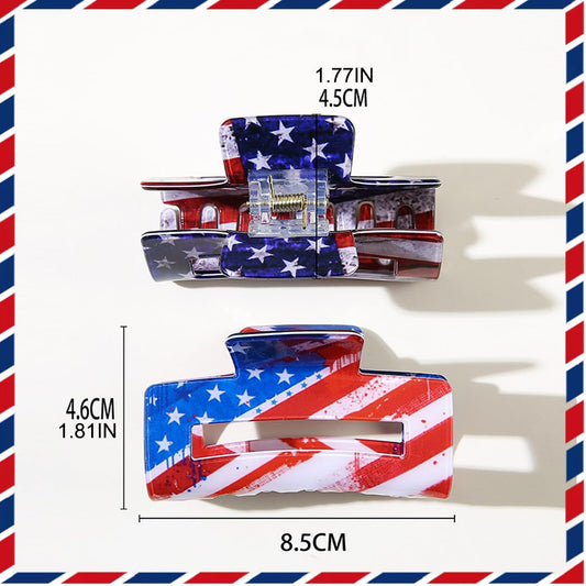 KZBTRBT close-up of acrylic pattern highlighting flag design and vibrant finish