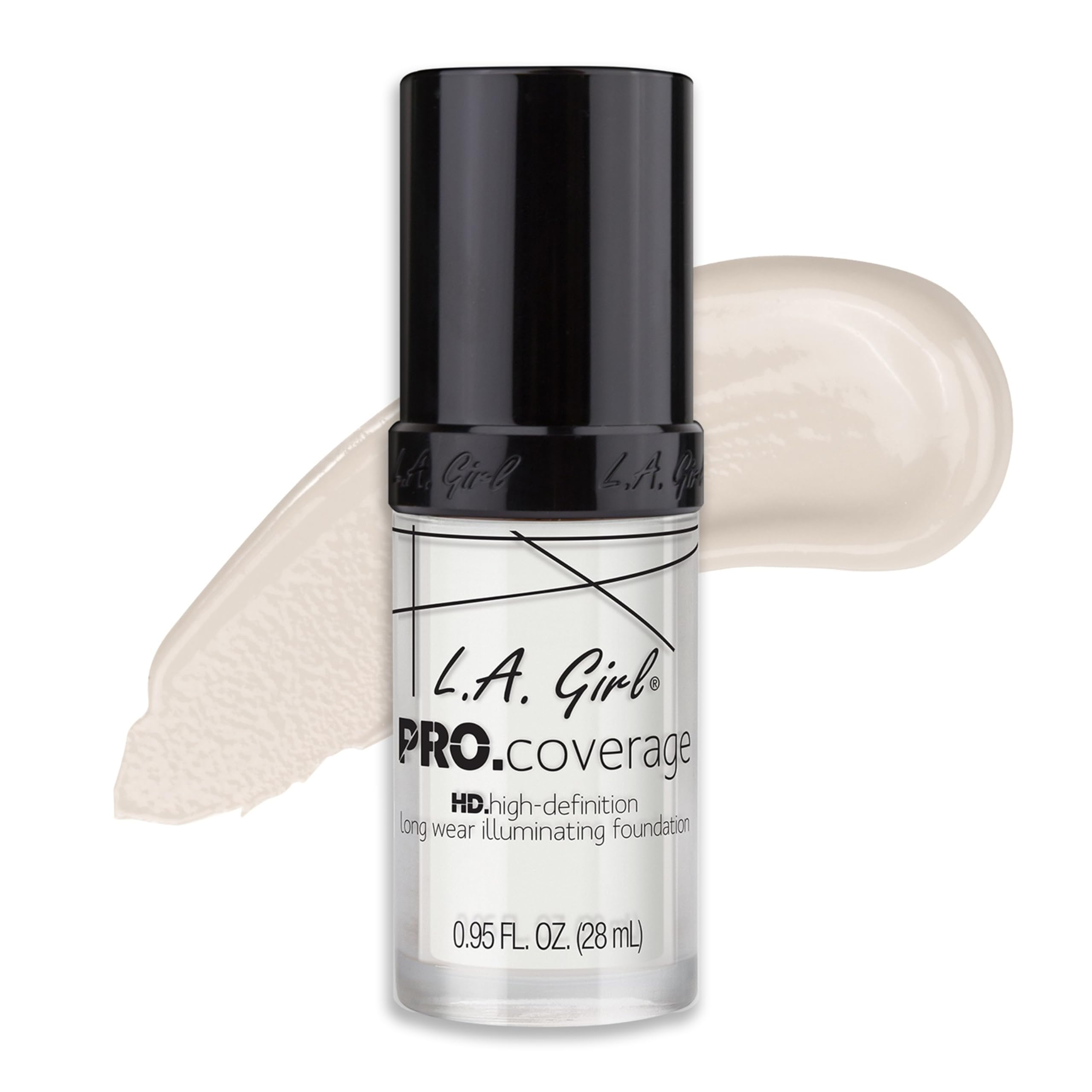 L.A. Girl foundation texture swirl illustrating creamy consistency for smooth blending