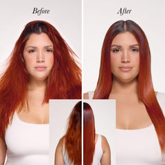 L'ANGE HAIR texture detail showing glossy, mirror‑like hair surface