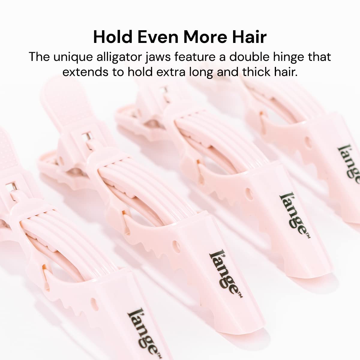 L'ANGE HAIR close-up of wide teeth detailing gentle grip benefit