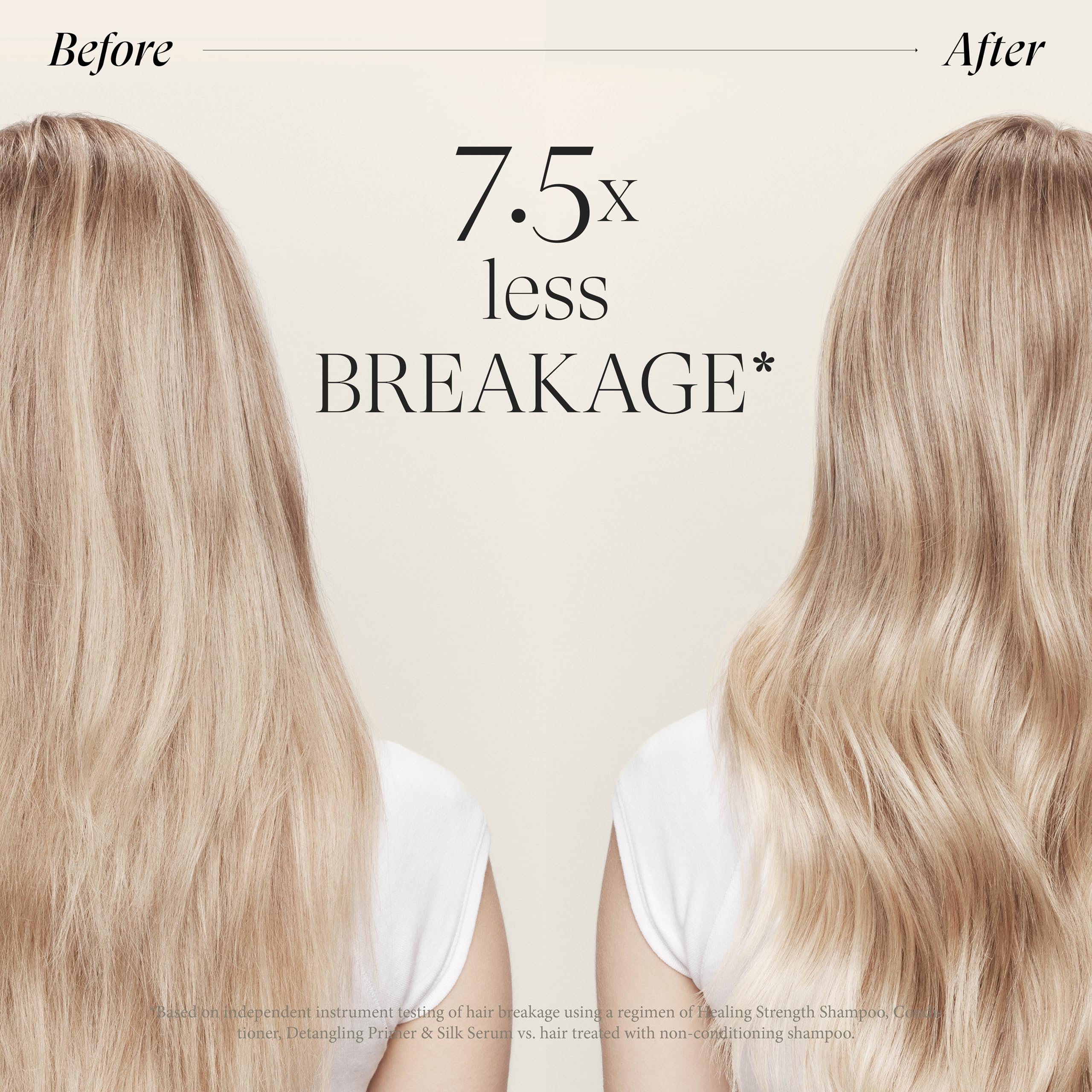 L’ANZA close-up of hair strands with glossy shine and strengthened look