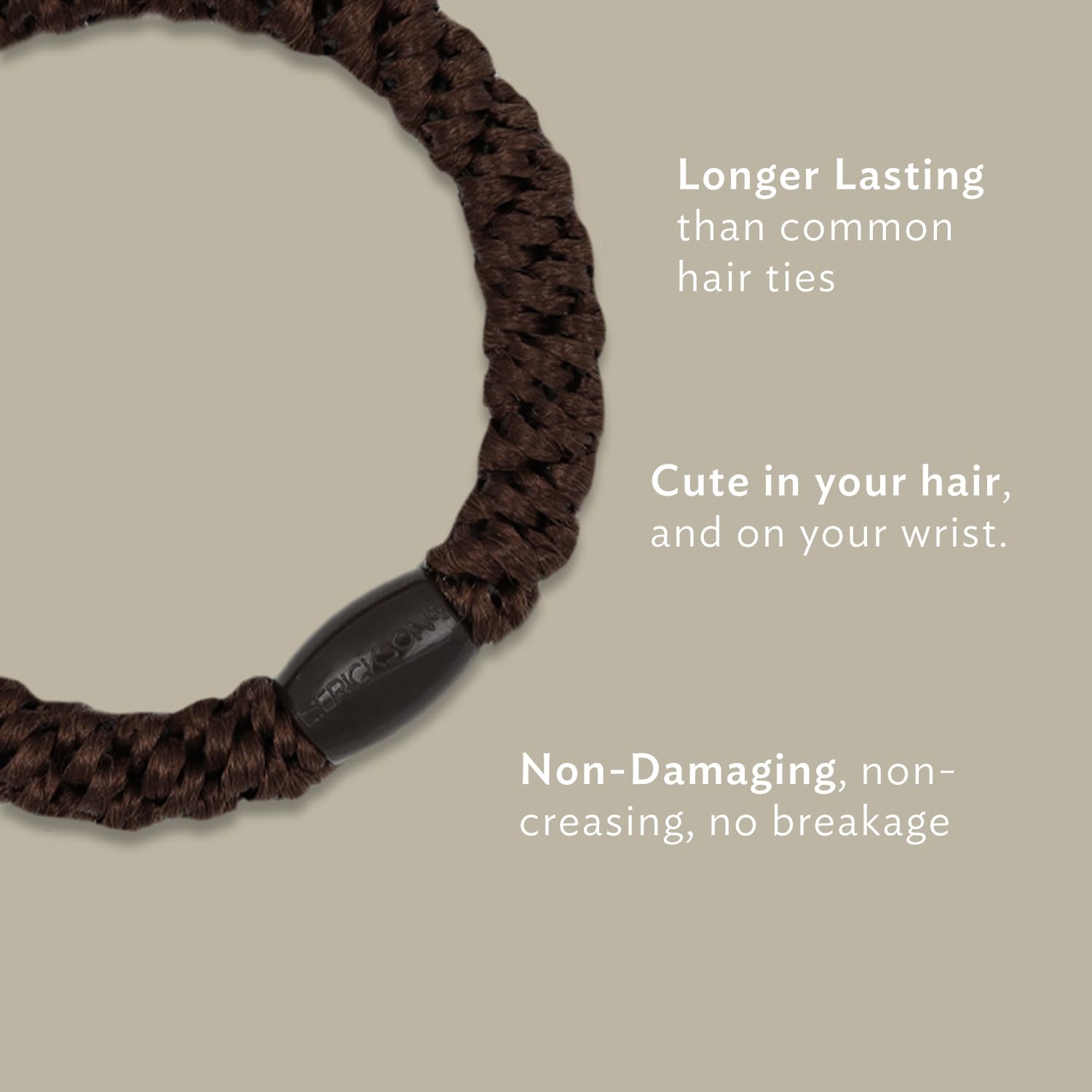 L. Erickson close-up braided texture highlighting smooth surface and snag-free benefit
