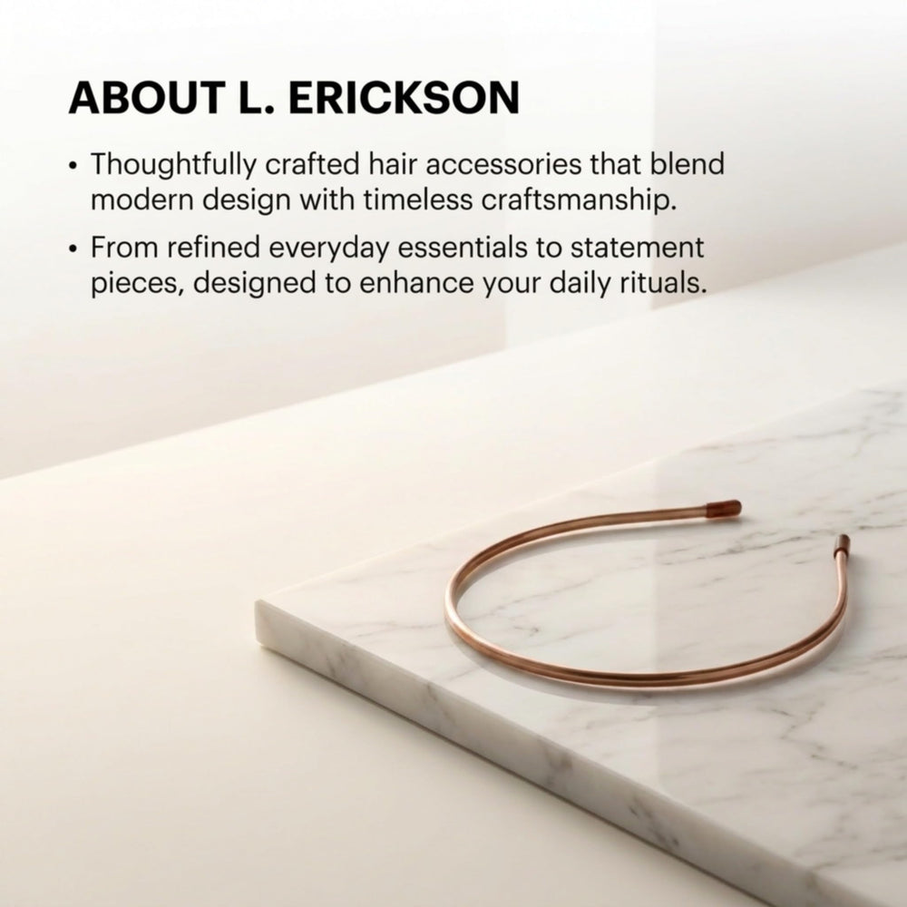 L. Erickson side profile on model demonstrating comfortable fit and low-profile hold