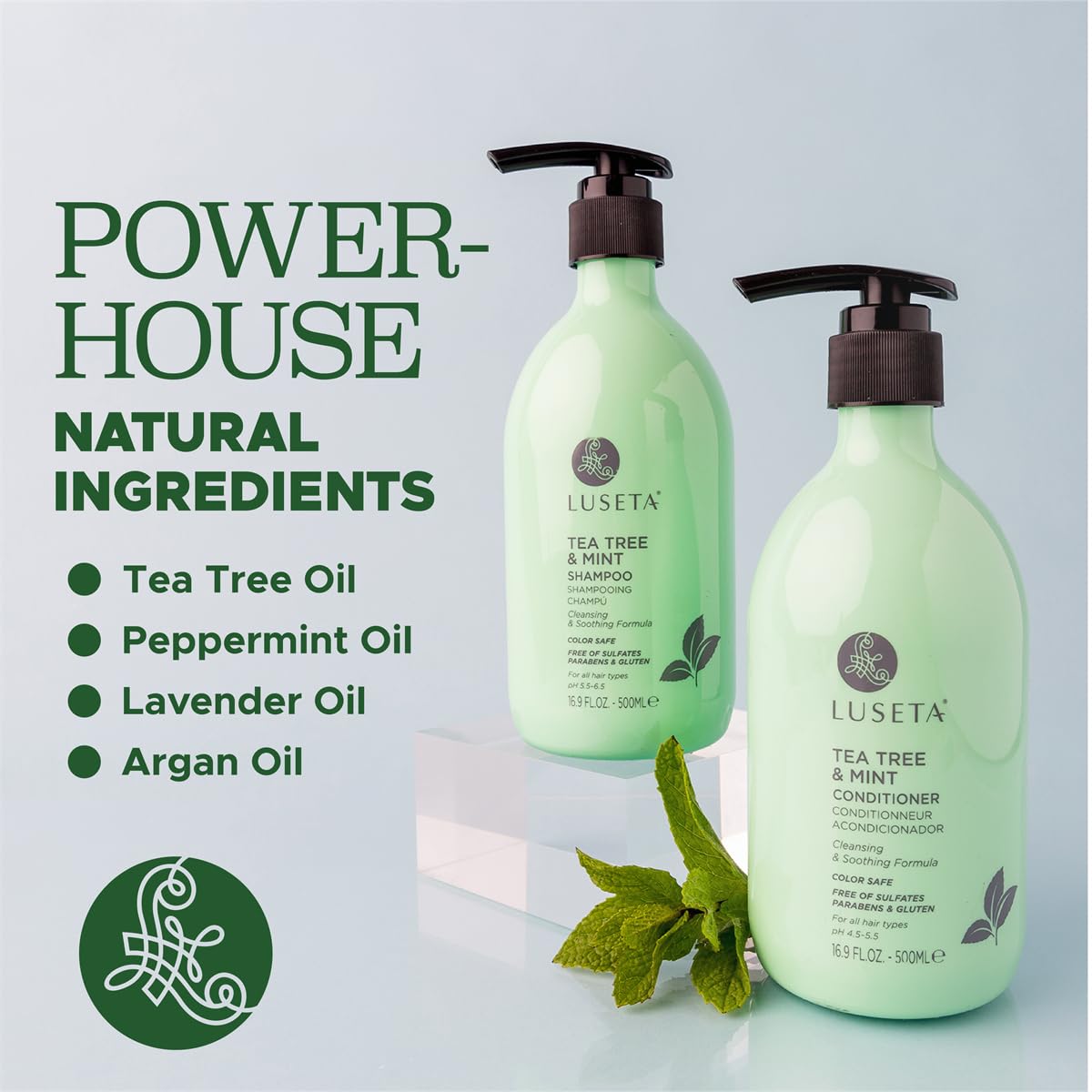 L LUSETA conditioner creamy texture, hydration and smoothness benefit