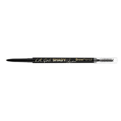 L.A. Girl brow pencil front view showing Brunette shade and neat packaging, easy selection benefit