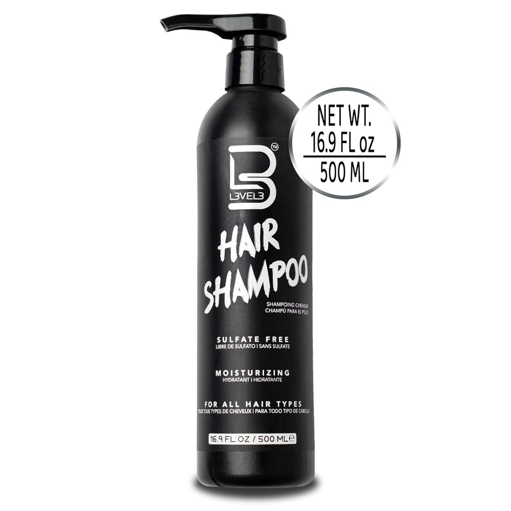 L3 after-wash hair showing shine and reduced frizz for visibly smoother strands