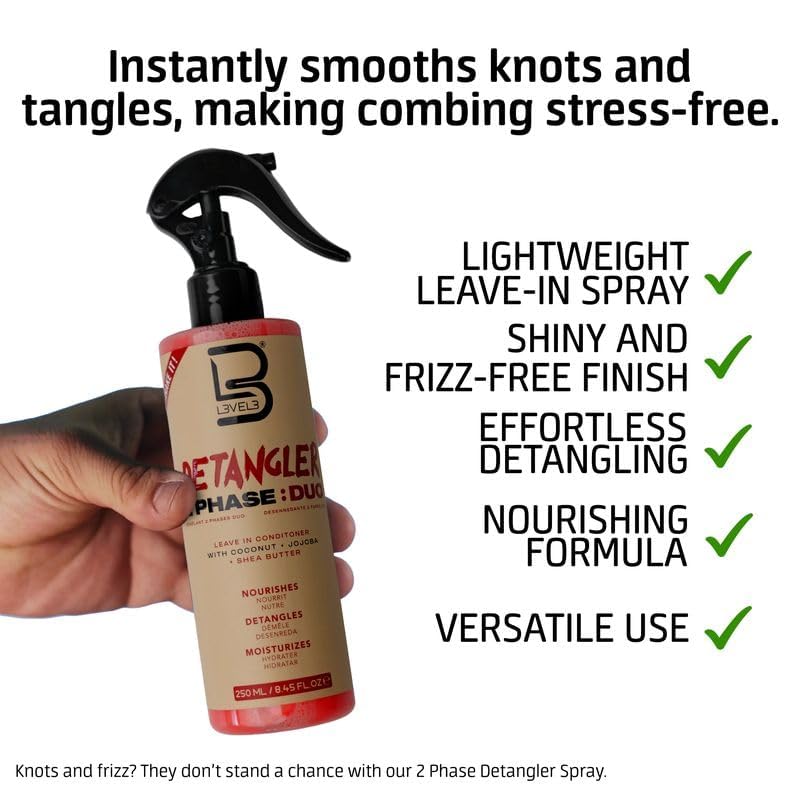 L3 used on dry hair to tame flyaways and restore smooth shine