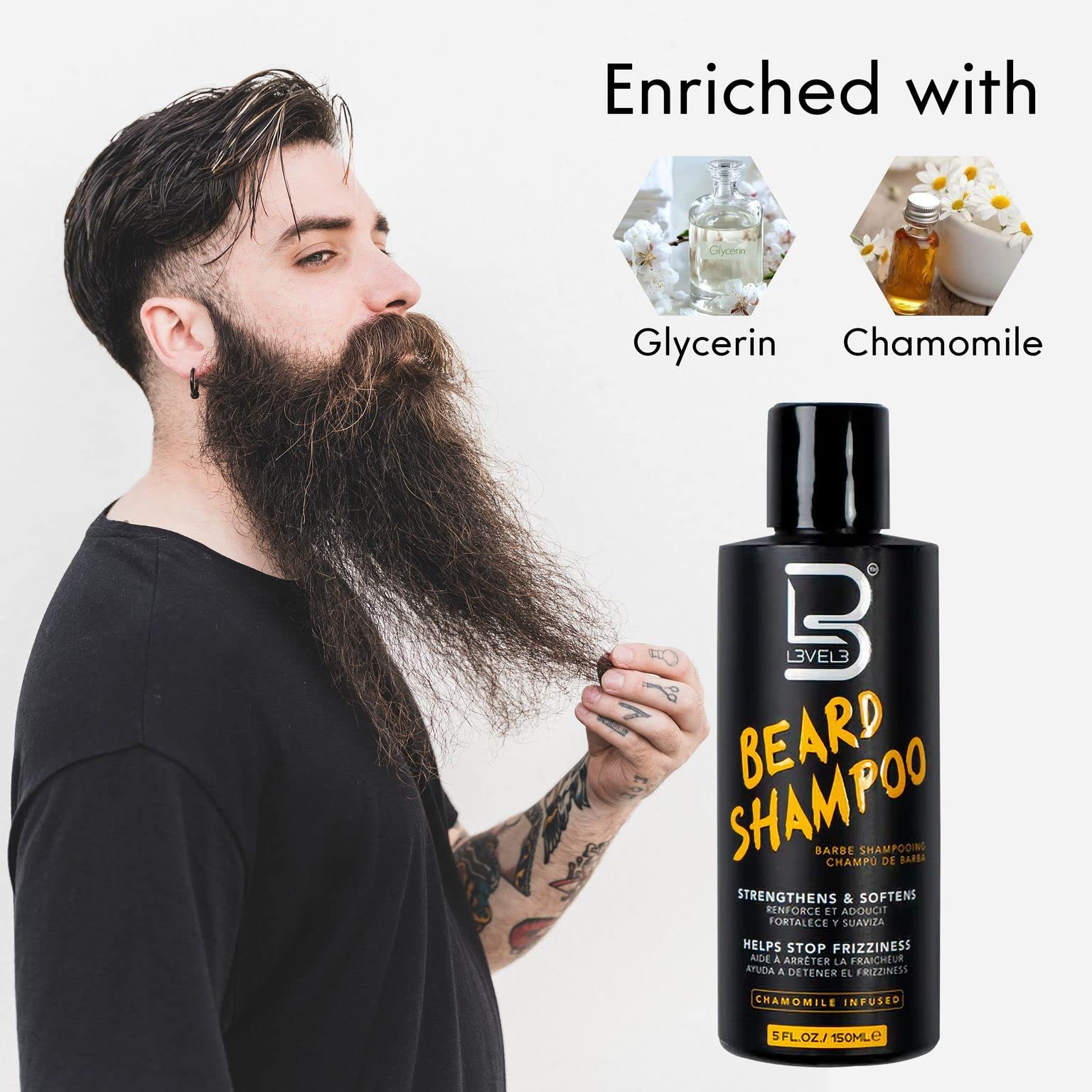 L3 chamomile ingredient visual highlighting natural extract and calming benefit