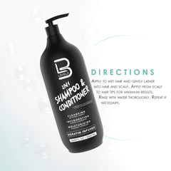 L3 bottle in shower being used showing simplified wash-and-condition routine