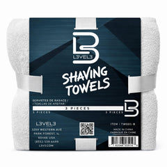 L3 folded face towel front view showing clean white softness and professional look