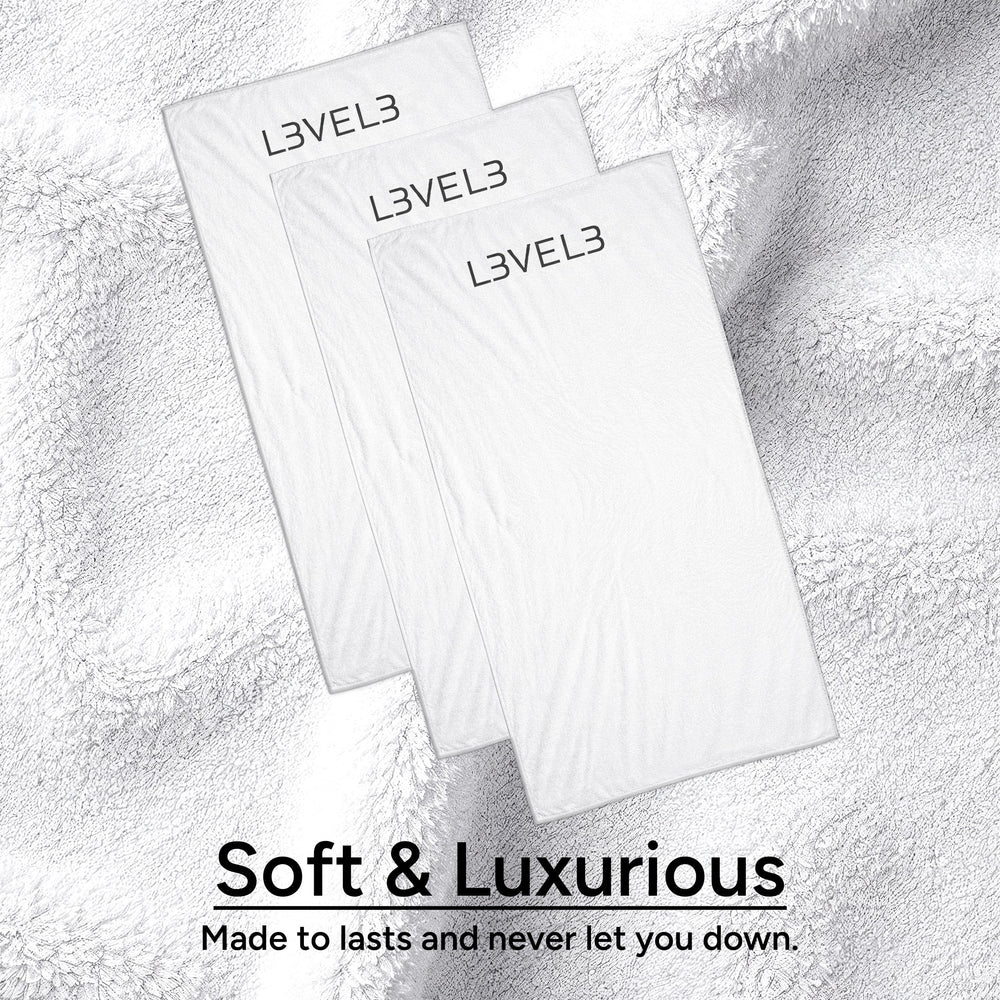 L3 towels in wash basket implying easy cleaning and reliable repeat use