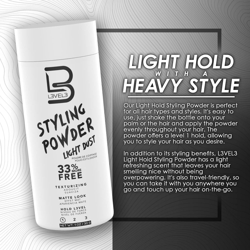 L3 Level 3 lifestyle shot by mirror illustrating quick morning volume boost