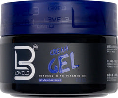 L3 Level 3 cream gel jar front view showing label and packaging benefit